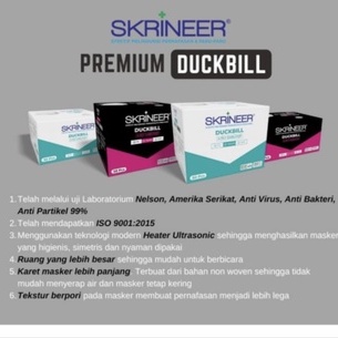 Masker Skrineer Premium Duckbill 4ply