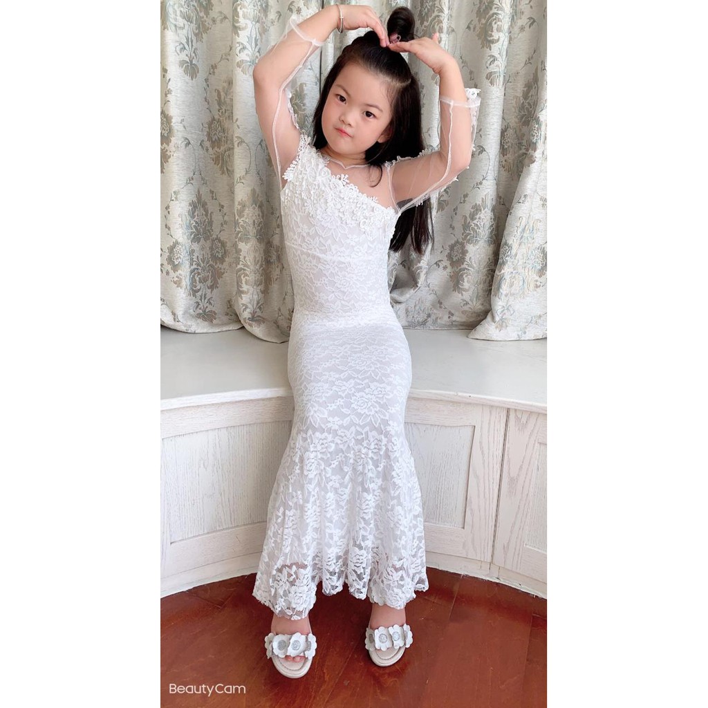 Vanesha Margaretta - 99286 Versi Anak //Baju Brukat Anak // Longdress Anak