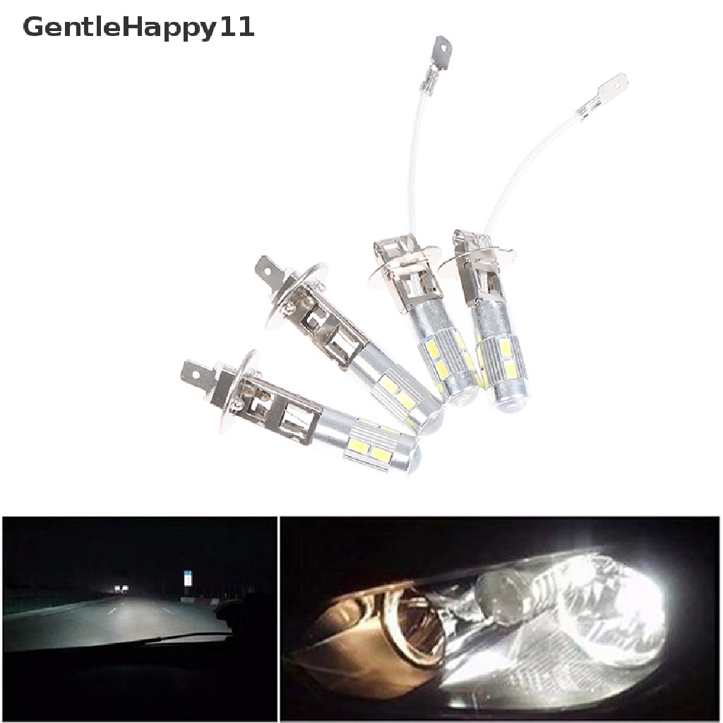 Gentlehappy 2Pcs Lampu Kabut Depan Mobil LED H1 H3 12V 5630 6000K DC