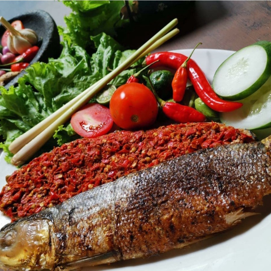 

Bandeng Bakar Cabut Duri Mermaid - Pedas Sedang