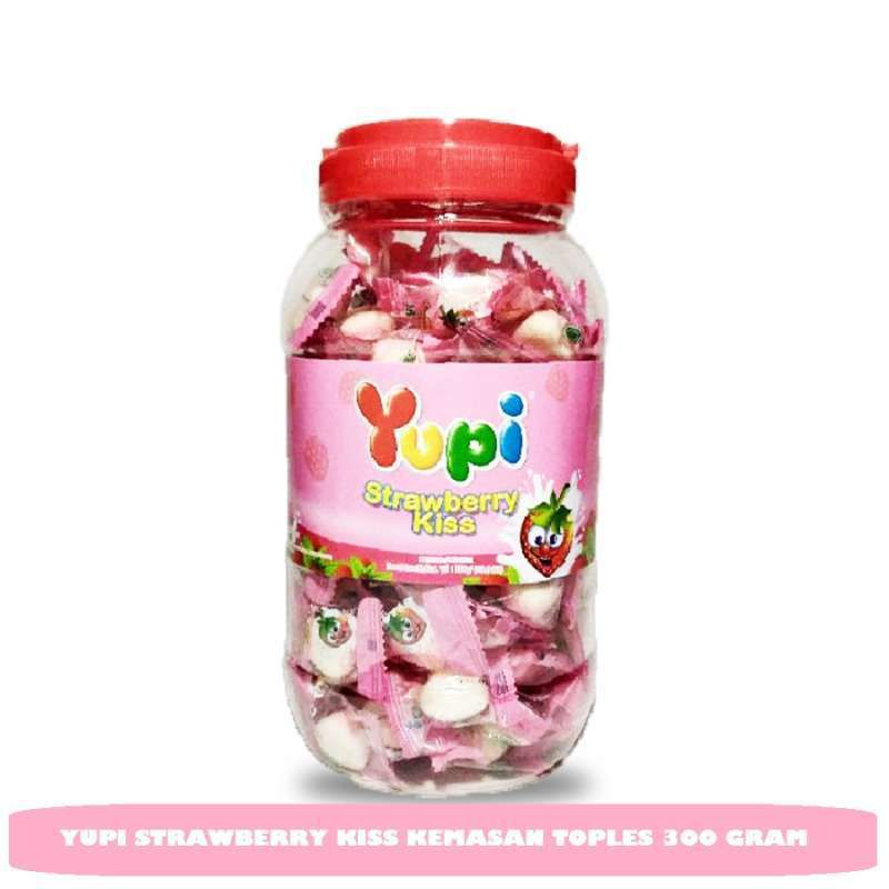 

YUPI STRAWBERRY KISS TOPLES 300 GRAM (125 pcs)