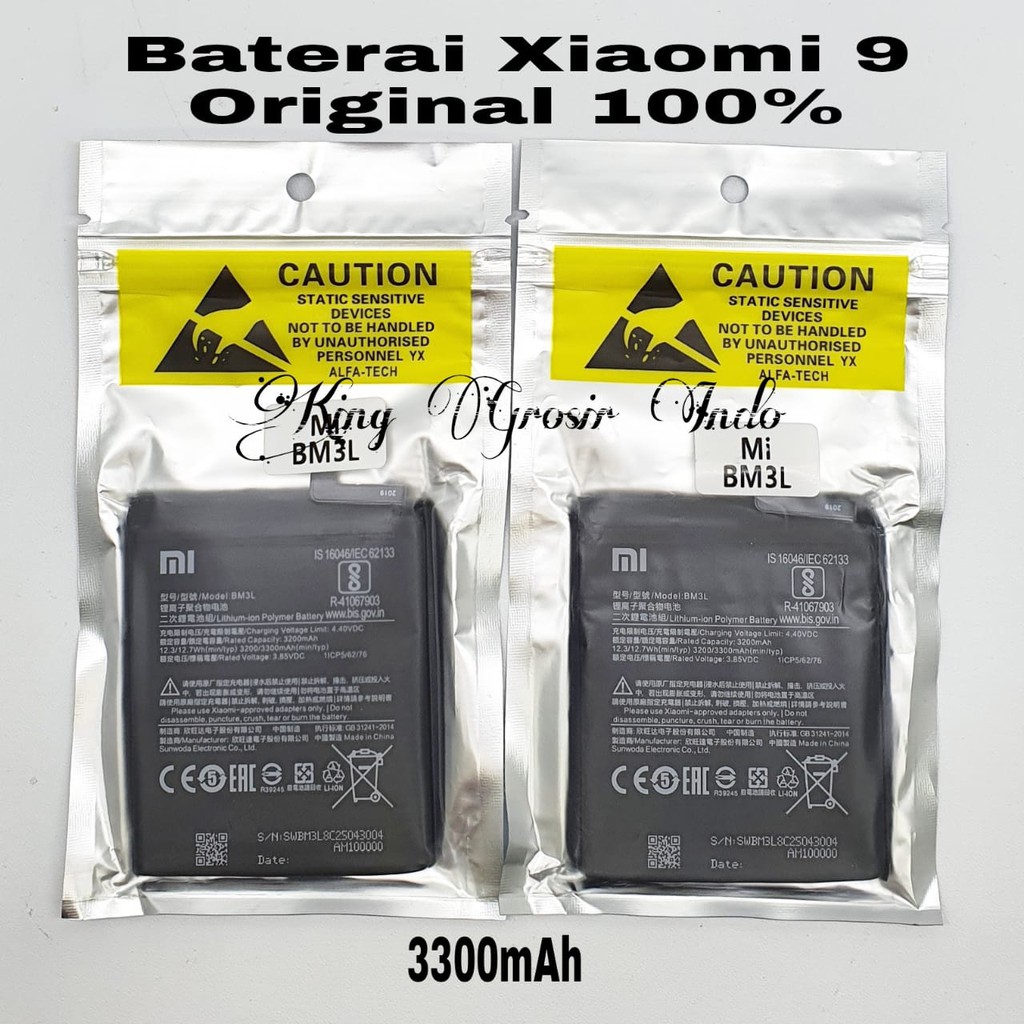 Baterai Xiaomi BM3L / BM 3L / Xiaomi 9 Original 100% Battery