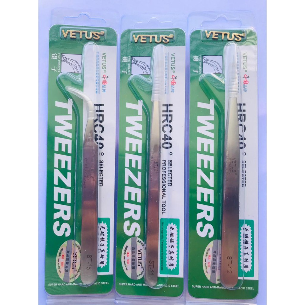 PINSET TWEEZER SILVER VETUS ORIGINAL