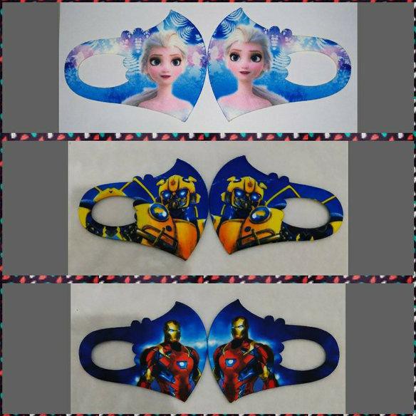 Big Sale Masker Scuba Premium Motif Anak Karakter Lucu