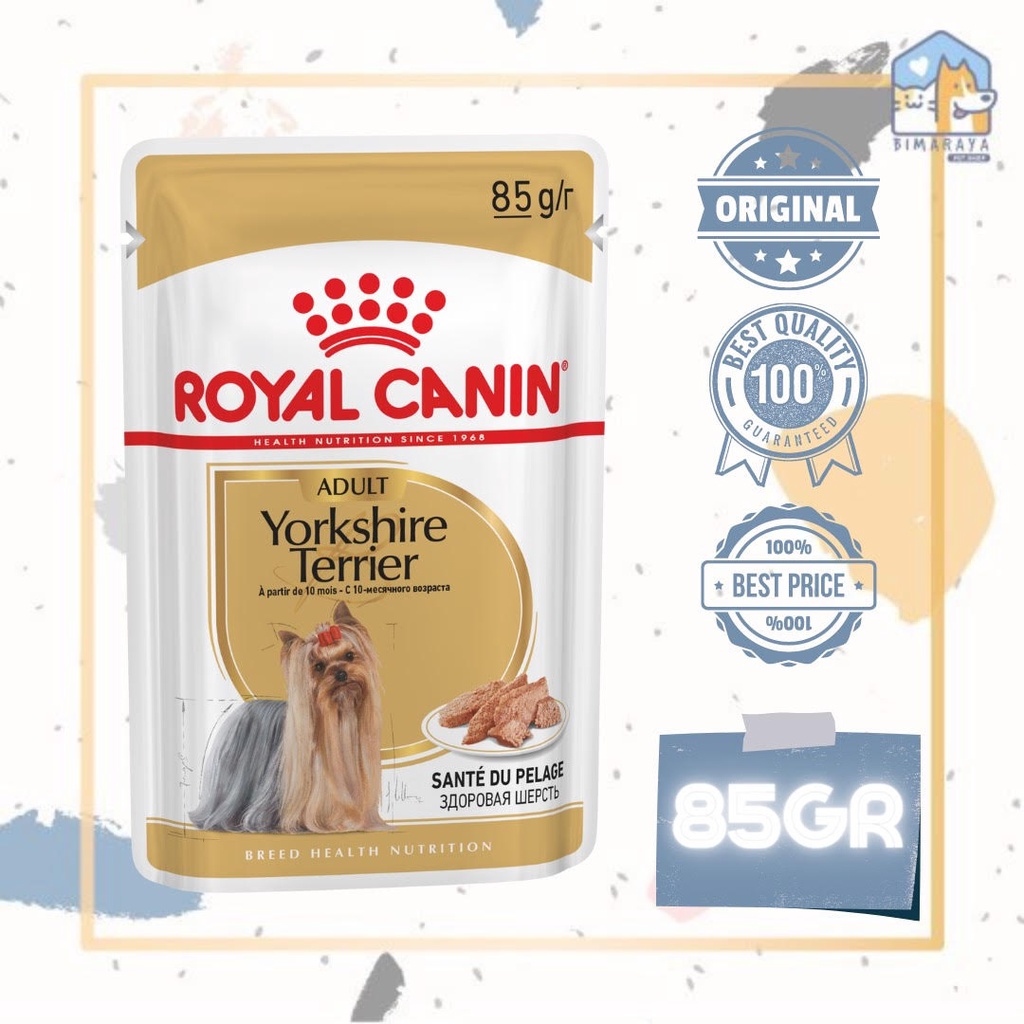 ROYAL CANIN YORKSHIRE ADULT WETFOOD 85GR (POUCH)