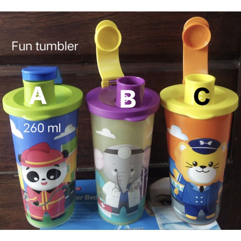 Fun Tumbler / Botol Minum anak / Ori Tupperware