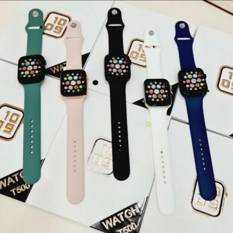 Jam tangan SMARTWATCH T55 T500 &amp; T500+ Double strap bisa telfon dan ganti walpaper jam tangan wanita