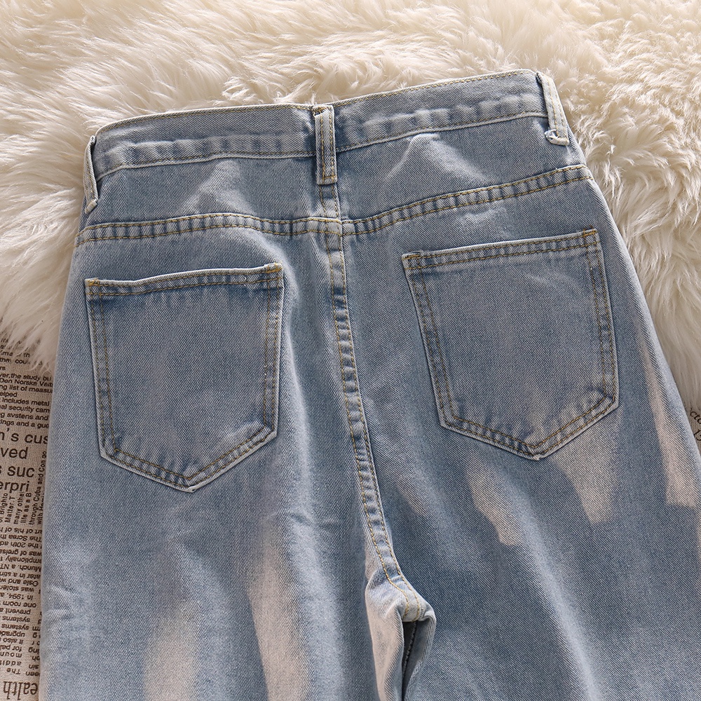 HW celana ripped jeans wanita~~ ripped celana kulot jeans wanita Ukuran jumbo