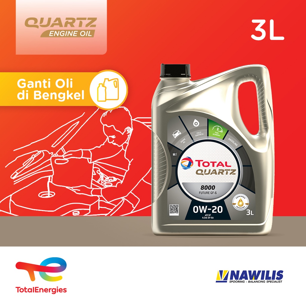 Jual Totalenergies Ganti Oli Di Bengkel Quartz 8000 Future 0w 20 Gf 6