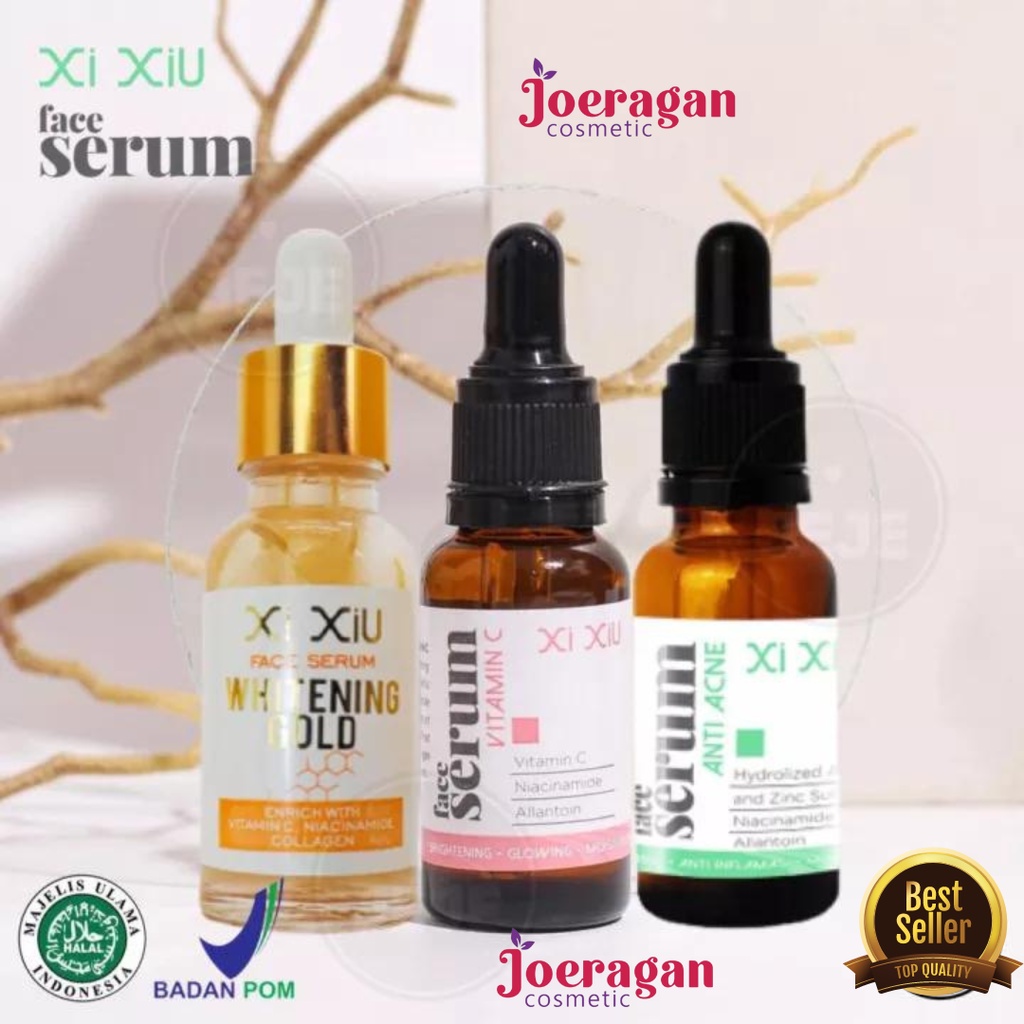 XI XIU Face Serum Vitamin C Anti Acne Whitening Gold 20 ml Vit C XiXiu Serum Xixiu Face Serum