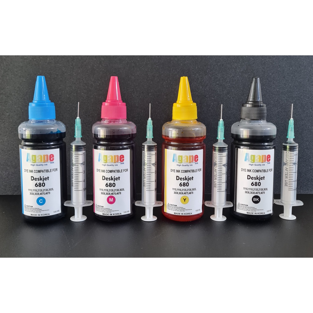 Jual Tinta refill HP 680 PREMIUM untuk printer HP Shopee Indonesia