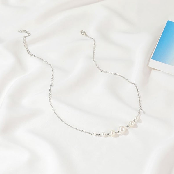 kalung mutiara simpel simple pearl necklace(2f5) jka191