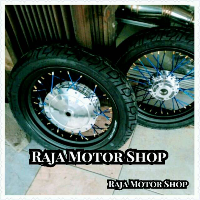 Velg set plus ban motor metic : Mio Xeon, Mio J, Mio GT, Xride, Fino, ring 14 x 250/300
