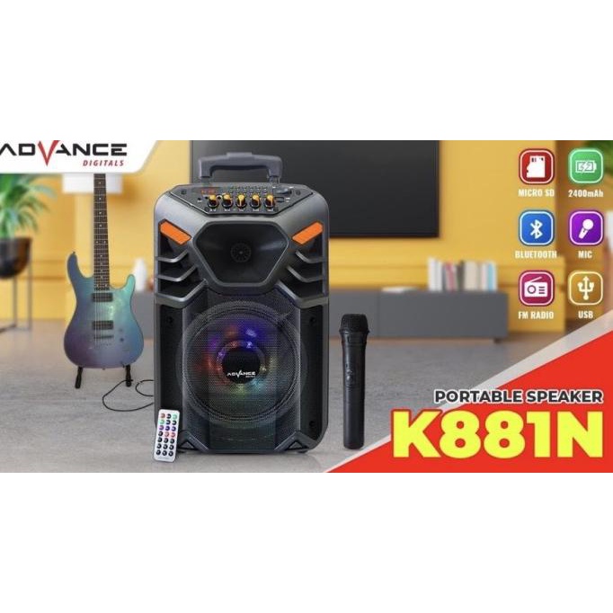 Speaker Bluetooth Advance K881 Omeriamart
