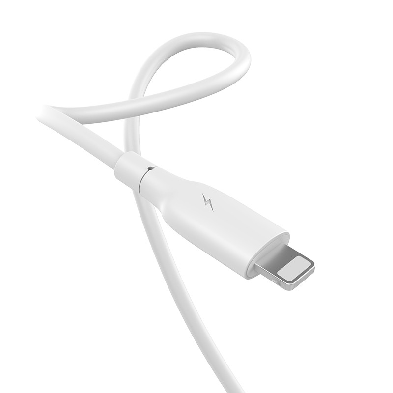 Charger USB Kabel Iphone/Micro/Type-C 2.4A Fast Charging RTC-N08 Putih 100CM RECCI