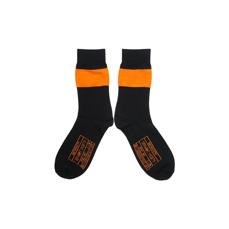 Easthood Sub Kaos Kaki Oranye Hitam