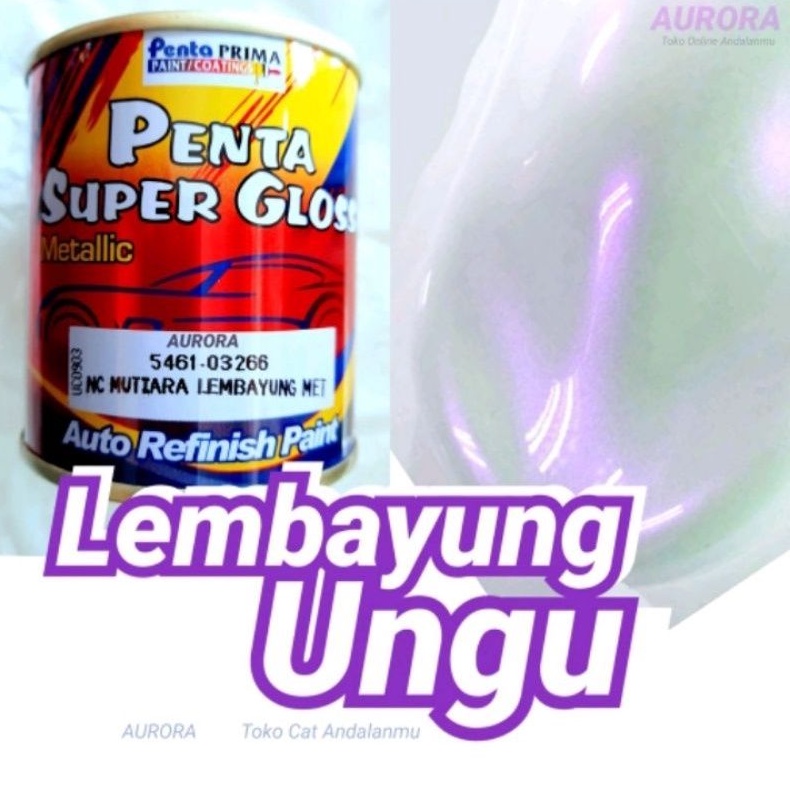 Cat Penta Super Gloss NC Mutiara Lembayung Met 200ml Ungu Violet Metalik Lembayung Ungu Otomotif Cat