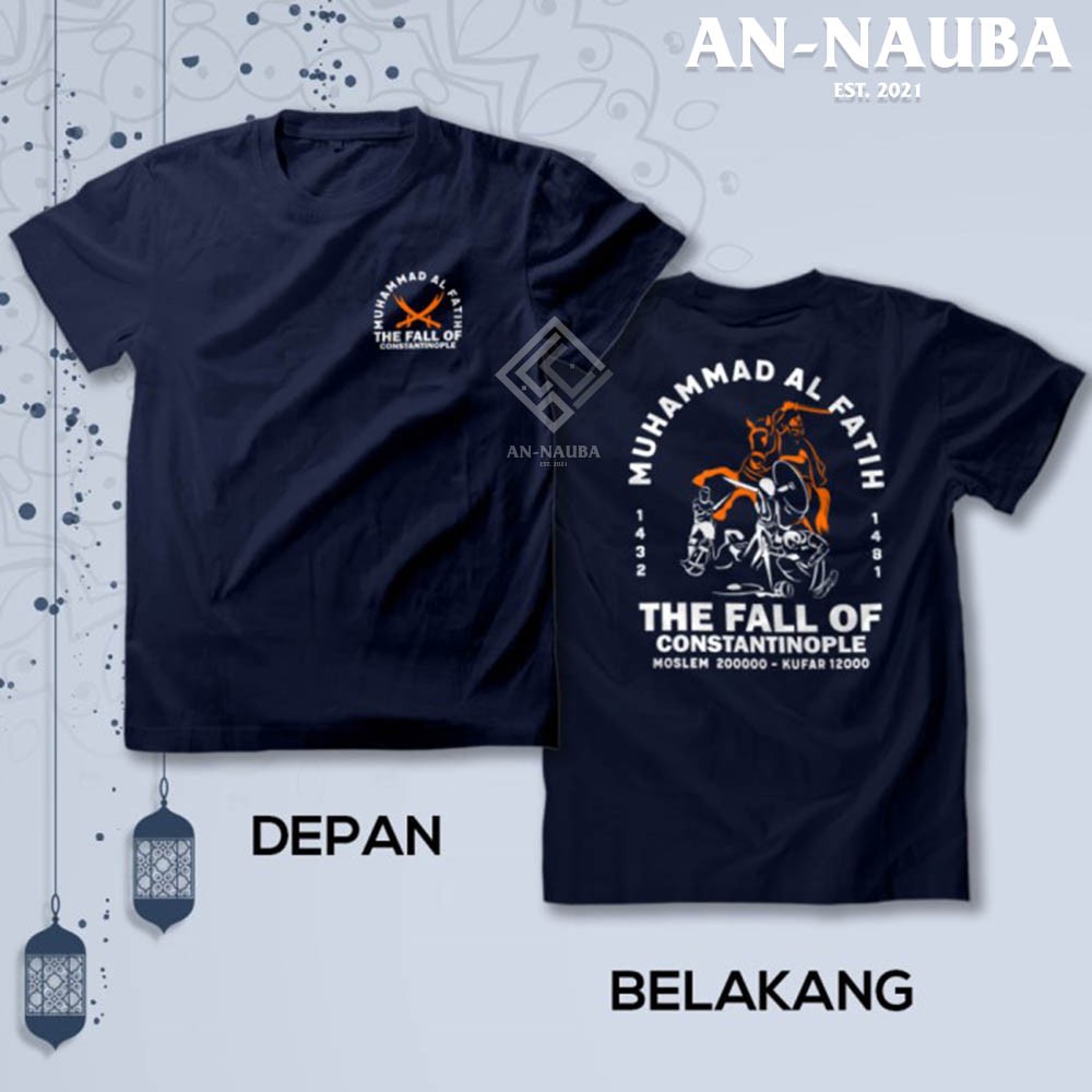 Kaos Dakwah Islami Sahabat Nabi / MUHAMMAD AL FATIH TSHIRT / Baju Distro Santri Muslim [AN-6341]-1