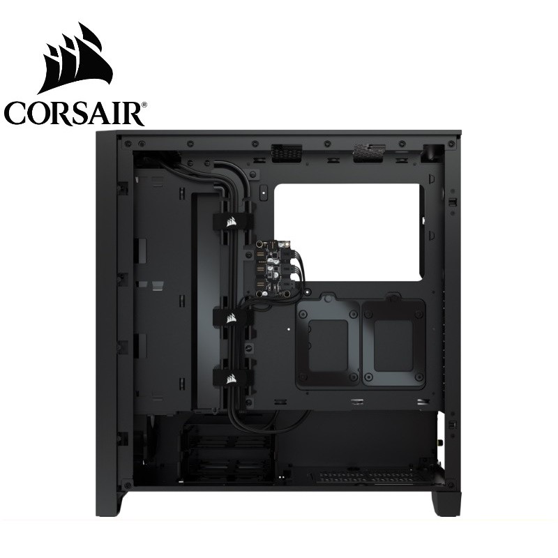 Corsair iCUE 4000X RGB Tempered Glass Mid Tower ATX Case Black