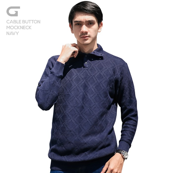 Jaket Sweater Sweaterpria Jaket Sweater Murah Berkualitas KK609  Sweater Rajut Pria Gomuda - Cabl