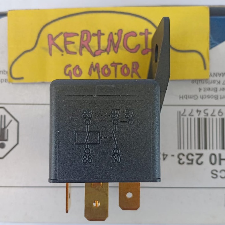 RELAY BOSCH KAKI 5 24V 20A AH0 253 - RELAY 24 VOLT BOSCH 5 KAKI