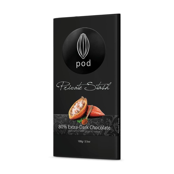 

PODCHOCOLATE ‘Private Stash’ 80% Extra Dark Bali Chocolate - BARU