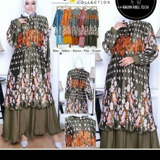 Plisket maxi import Bangkok