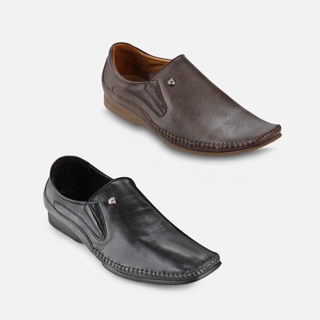 Guin Casalini Sepatu Loafer Pria Semi Formal Kulit Asli  G-6063