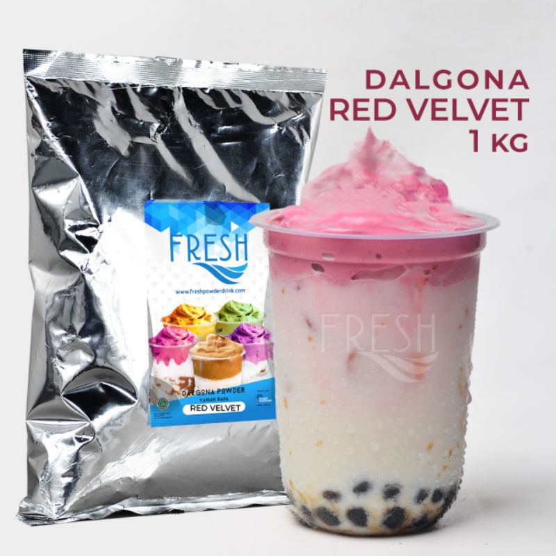

Dalgona Powder Varian Red Velvet 1000 gram