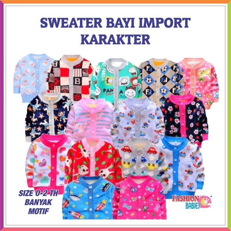 ❤ Fashionbabies ❤ SWEATER BABY IMPORT KARAKTER - BOY