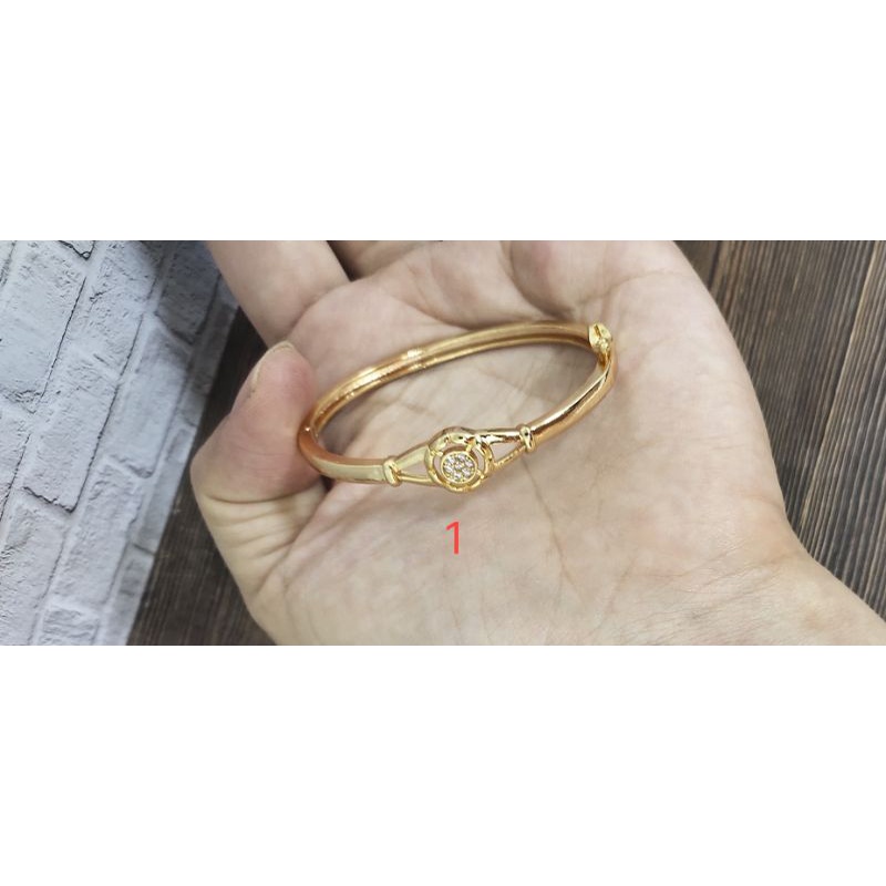 Fifi Fashion Gelang Bangle Anak Fashion Model Perhiasan Lapis Emas GA03