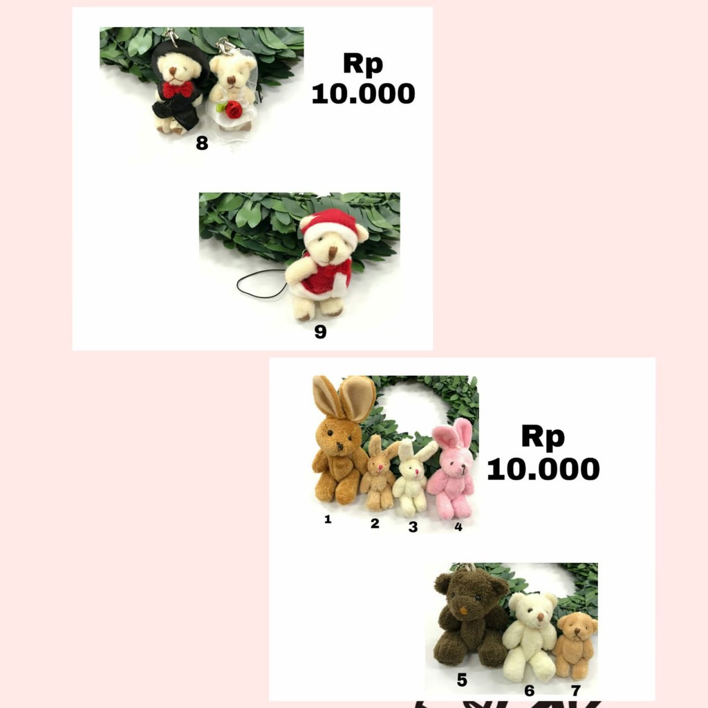 1 BUAH - APLIKASI BONEKA | KELINCI |RABBIT | BERUANG TEDDY | BEAR