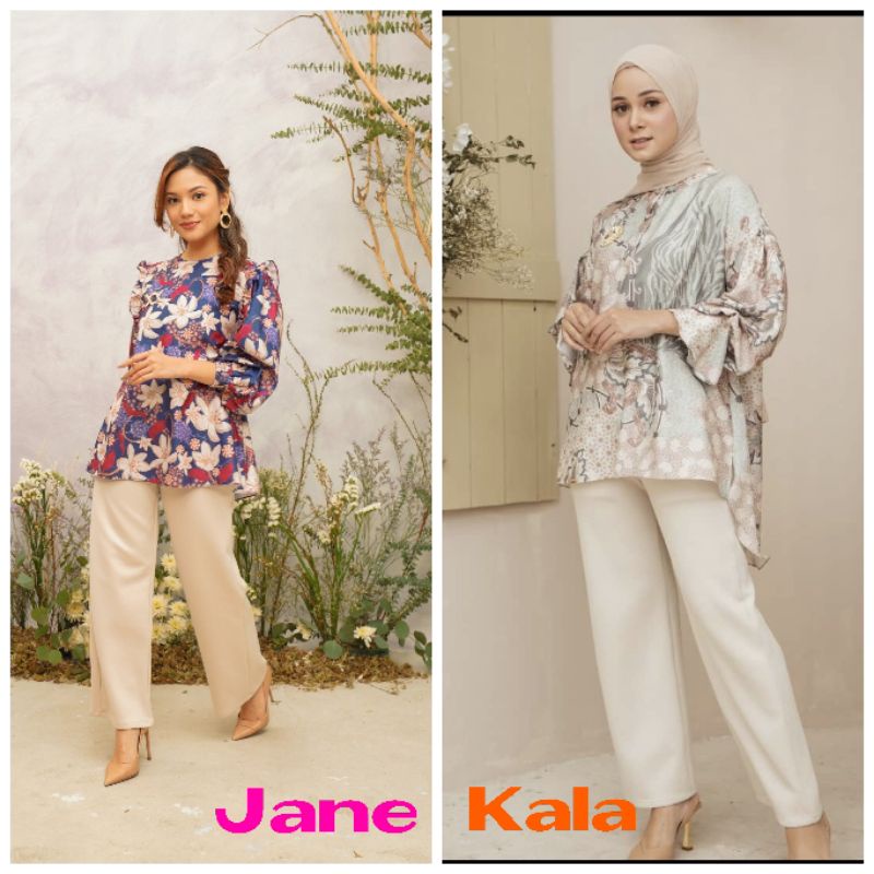 JANE KALA BLOUSE WEARING KLAMBY
