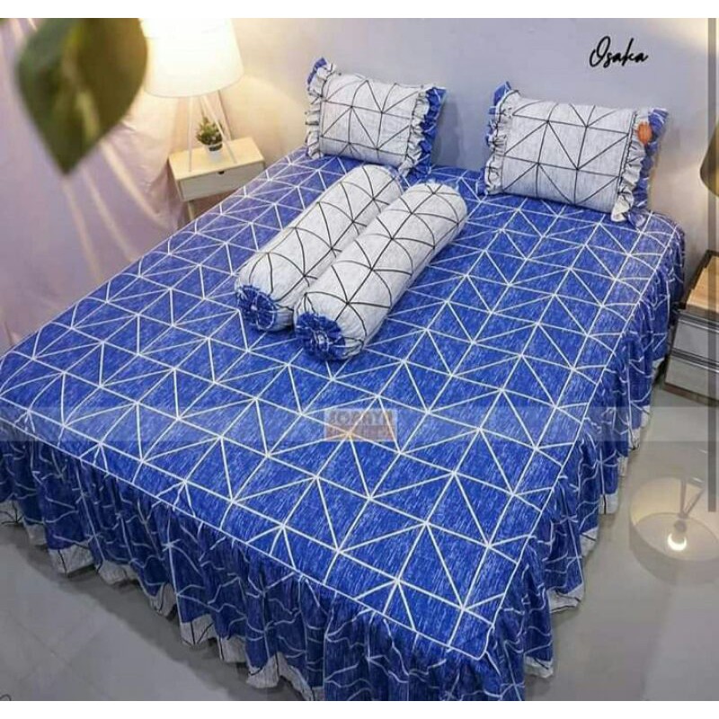 Sprei rumbai motif osaka ukuran 100x200-200x200