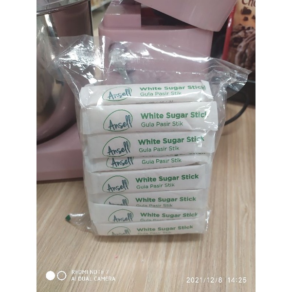 Ansell White Sugar Stick 60's Gula Pasir