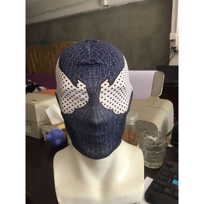 Topeng venom spiderman marvel spandex fullhead