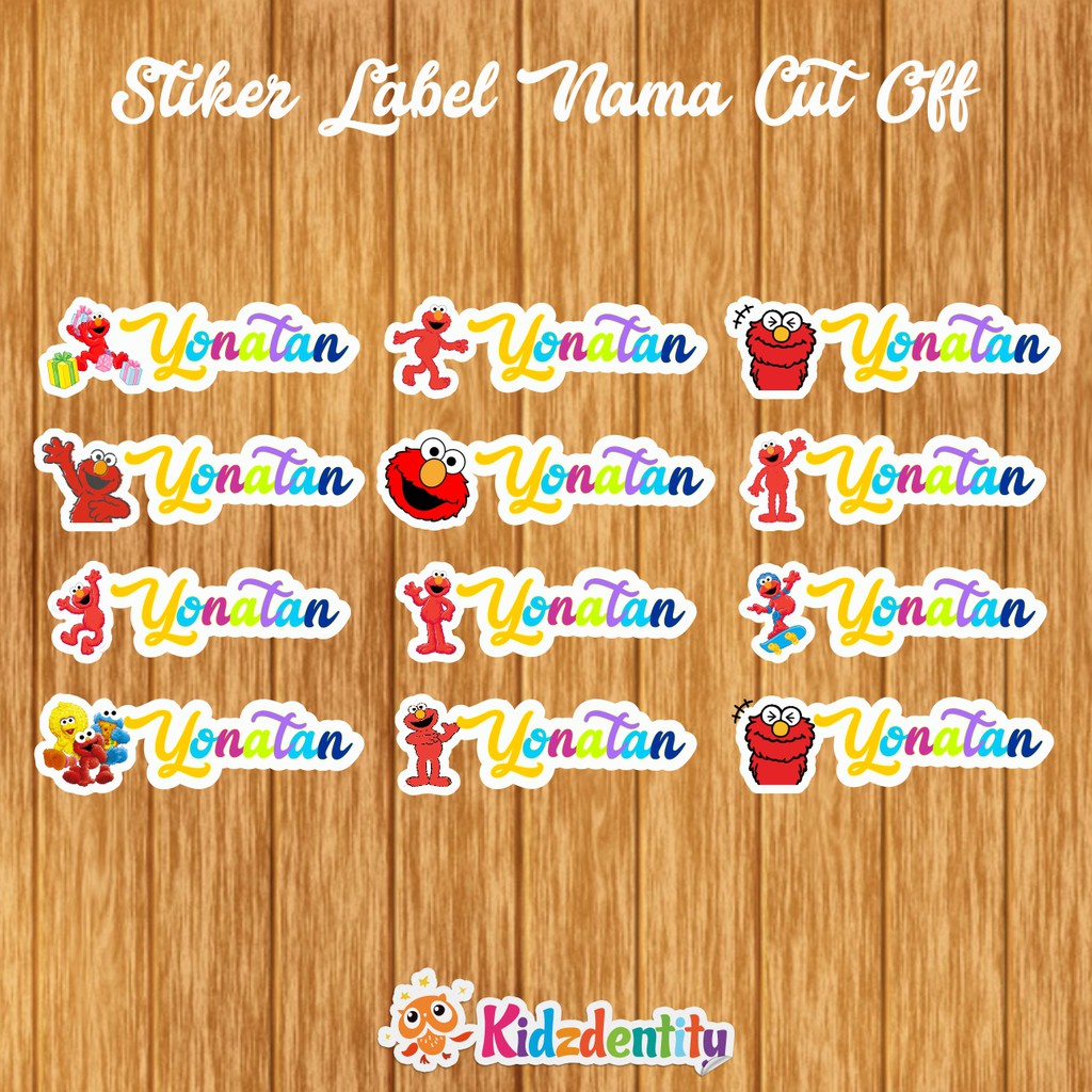 

STIKER NAMA CUT OFF ELMO