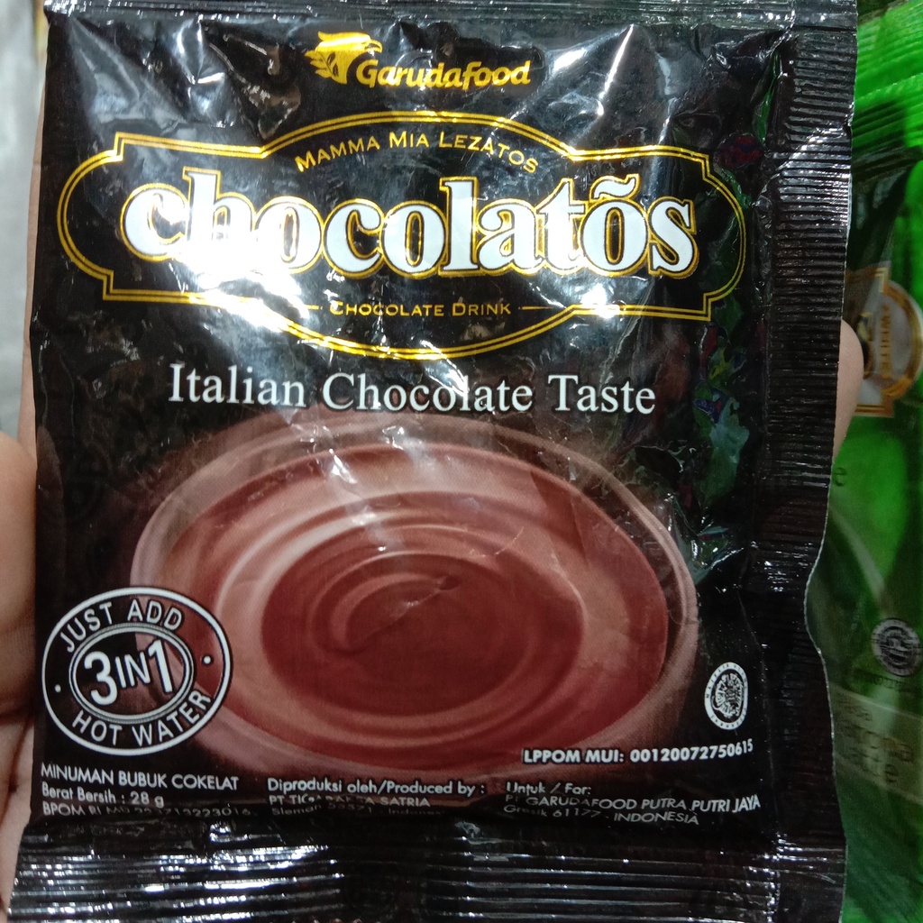 

CHOCOLATOS COKLAT dan Matcha Sachet renceng Garudafood murah