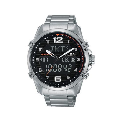 ALBA ORIGINAL AZ4007x1 JAM TANGAN MEN PRIA DOUBLE TIME DIGITAL & ANALOG AKTIF
