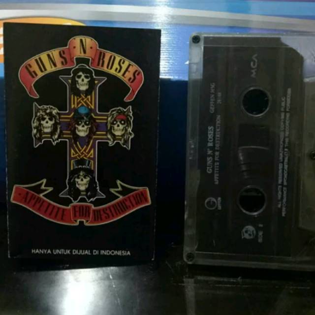 Kaset pita tape guns n roses appetite for destruction