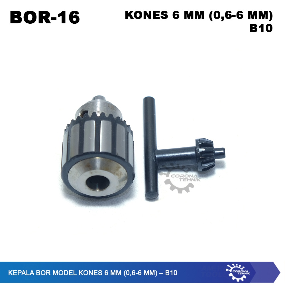 Kepala Bor Model KONES 6 mm (0,6-6 mm) – B10