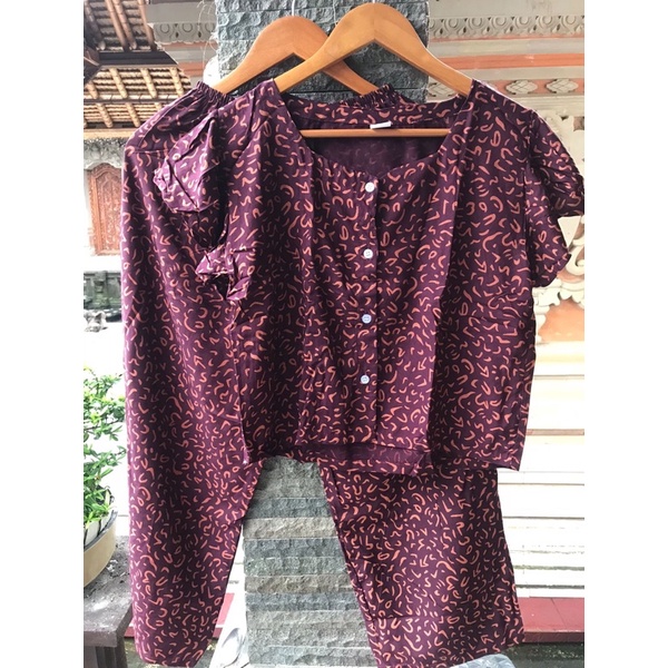 TERMURAH DI SHOPEE! SET CACA BUSUI-Mete burgundy