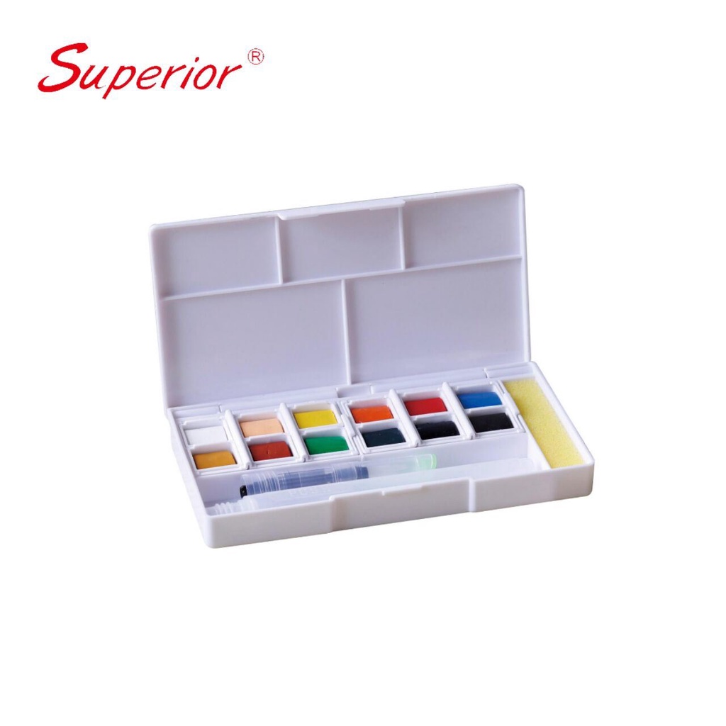 

Gramedia Kediri - SUPERIOR WATER COLOR SOLID W/BRUSH 12 GTP-12A
