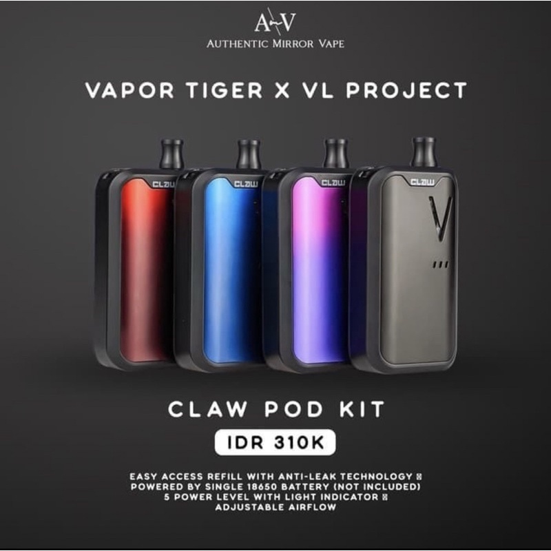 Claw Kit AlO Pod Kit 100% Authentic By Vapor Tiger