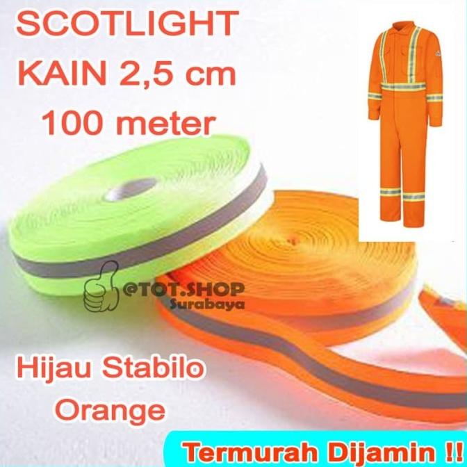 

Sale!!! Pita Kain Skotlet Scotlite Scotlight Hijau Stabilo Dan Orange 2.5 Cm - Paling Diminati
