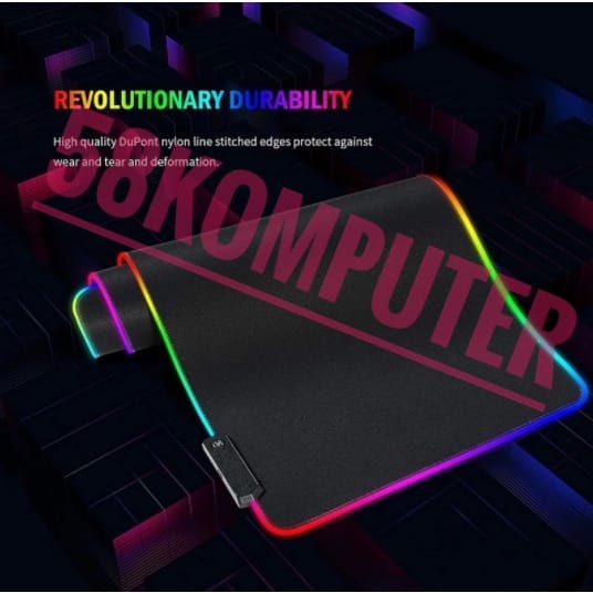 Mose Pad Rgb Rgb Xl Lampu Led Usb 300 X 800 X 4 Mm MOSE MAUSE MOUSE PAD GAMING LED RGB