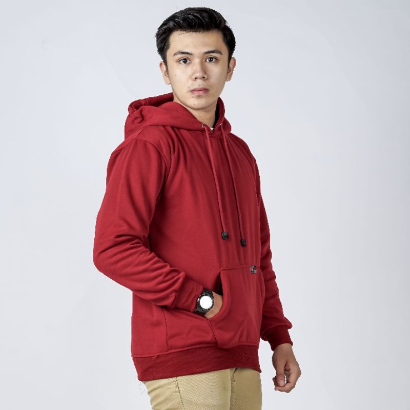 HOODIE / HOODIE POLOS PRIA / HOODIE POLOS / BAHAN KATUN PLECEE GR 280