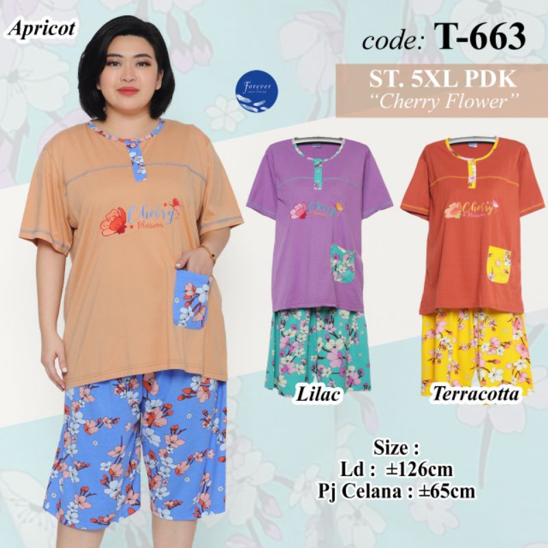 BABY DOL FOREVER KAOS PENDEK CELANA 3/4 UKURAN JUMBO 5L