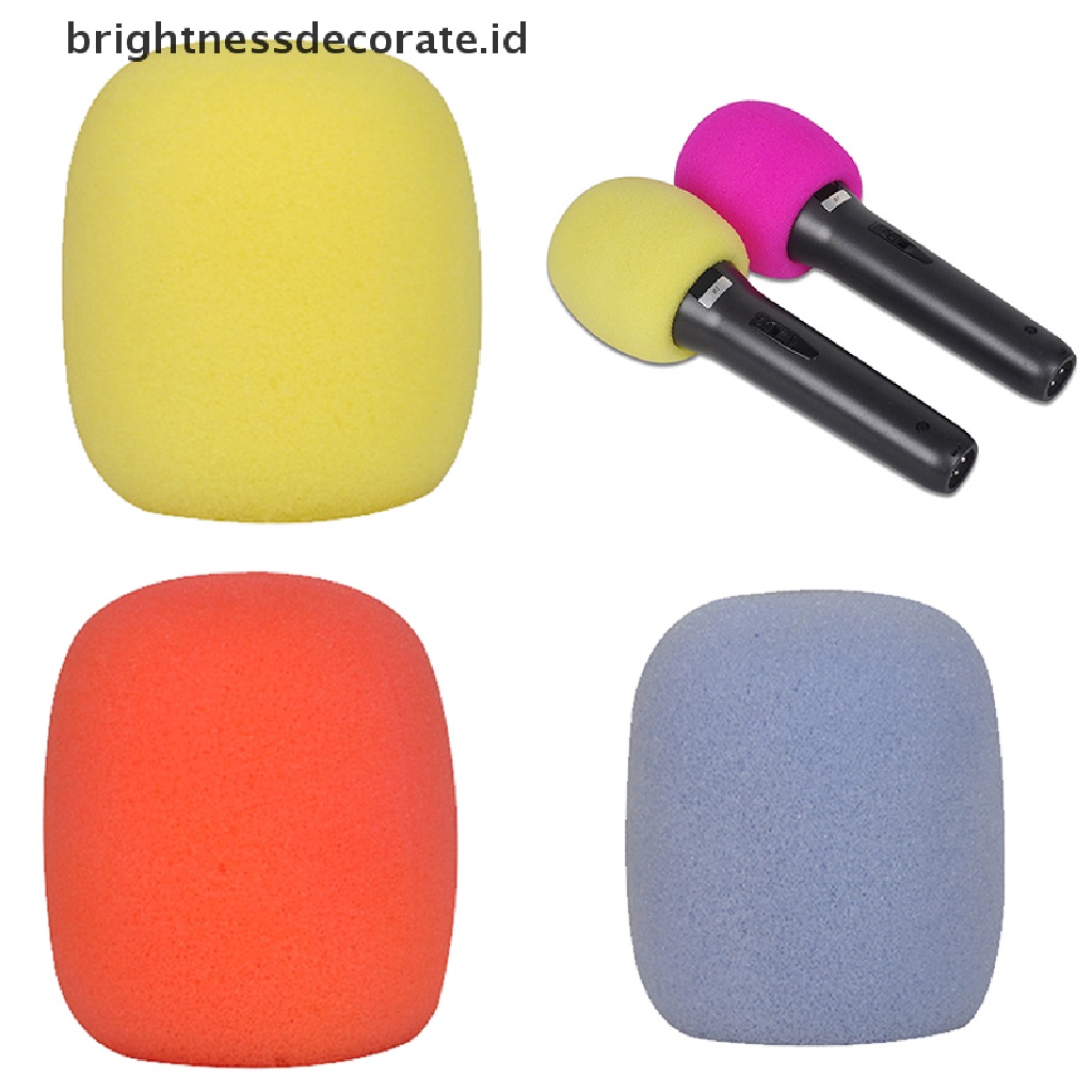 (Birth) Cover Pelindung Mikrofon Genggam 10 Warna Bahan Busa Spons