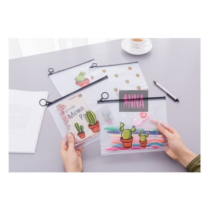 

Promo Shopee PF02 Korean Castus PVC Transparant Stationery A5 File Folder - tiga castus Termurah